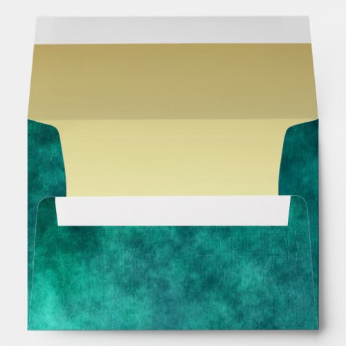 5 x 7 Antique Mint Green Background Envelope