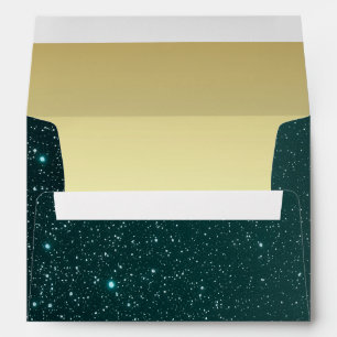 5 x 7 Antique Mint Green Envelope Return Address