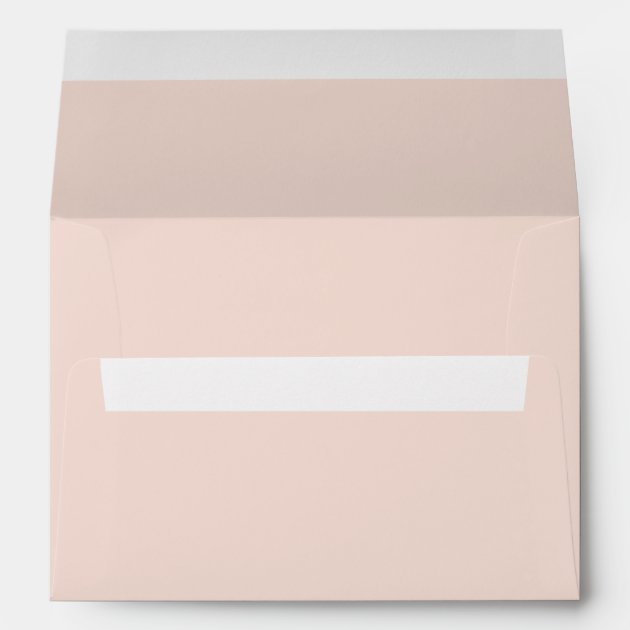 5 X 7 Blush Envelope Antique Return Address