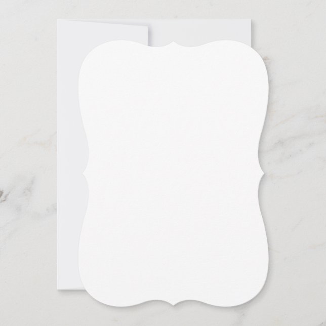 5" x 7" Bracket Style Wedding Thank You Card (Front)
