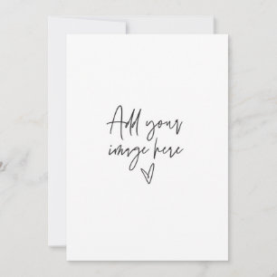 5 x 7 Custom Wedding Invitation Holiday Photo Card