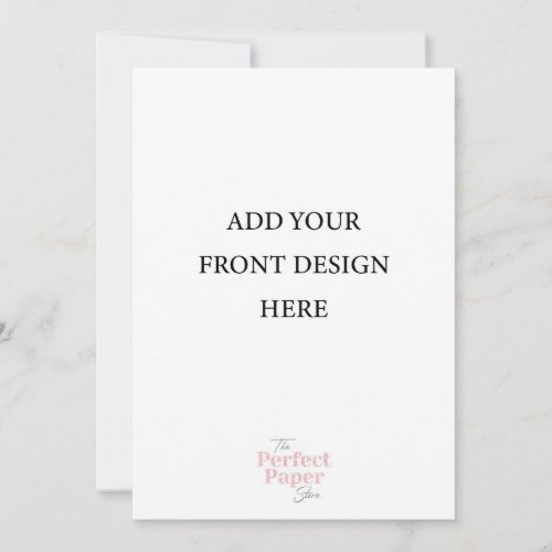 5 x 7 Double Sided Invitation Template Portrait