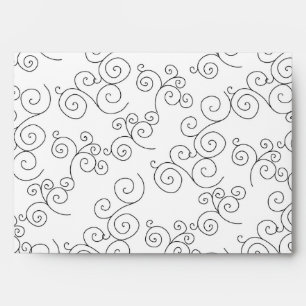 5 x 7 Envelope Option 2 Pink Flowers Brown Leaves