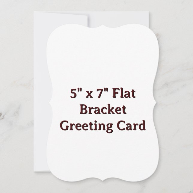 5" x 7" Flat Bracket Greeting Card (Front)