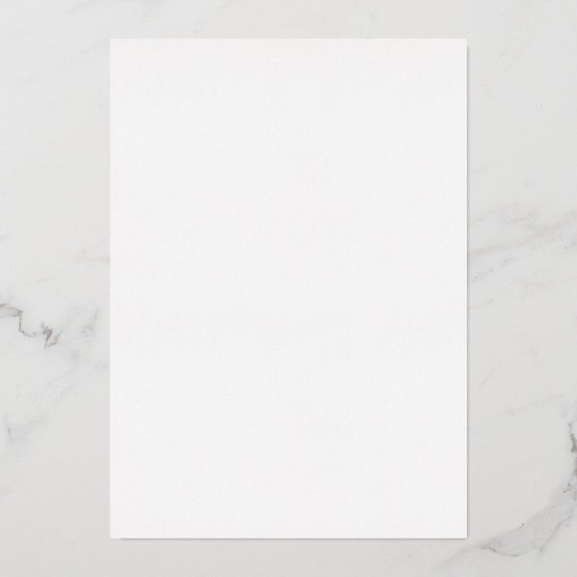 5" x 7" Foil Invitation (Front)