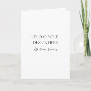 5 x 7 inch  Bifold Wedding Program