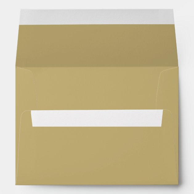 5 X 7 Light Antique Gold Envelopes Return Address