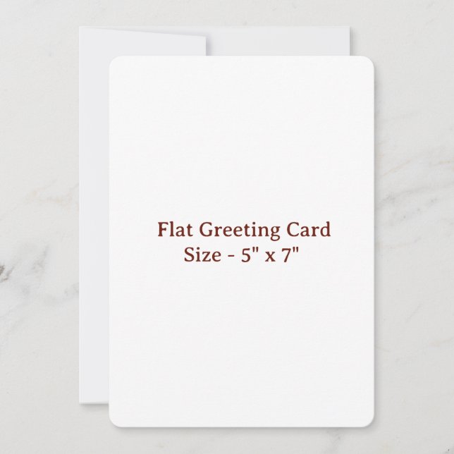 5" x 7" Rounded Flat Greeting Card (Front)