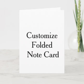 5" x 7" Vertical Folded Note Card