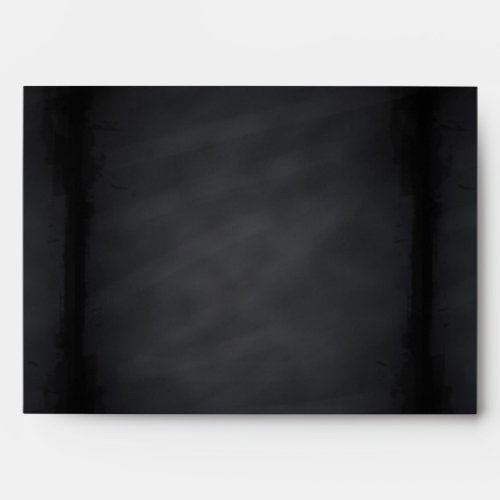 5 x 7 Vintage Black Chalkboard Return Address Envelope