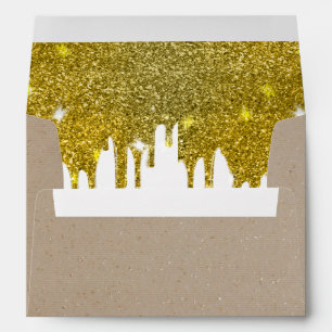 5 x 7 Vintage Craft Paper Return Address Envelope