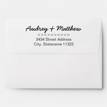 5 X 7 Vintage Elegant Script Typography Mailing Envelope by sunbuds at Zazzle