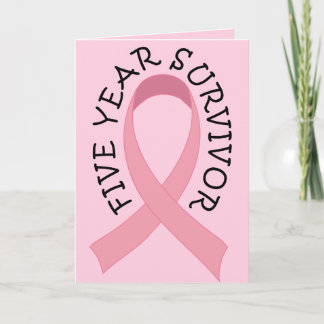 5 Year Breast Cancer Survivor Card