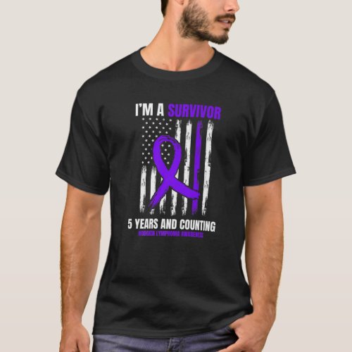 5 Year Hodgkins Lymphoma Cancer Survivor Gifts Ame T_Shirt