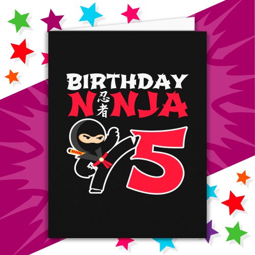 5 Year Old Karate Ninja Party Kids 5th Birthday
