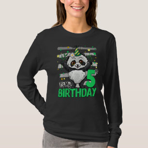5 Year Old Panda 5th Birthday Girl Boy Panda Birt T-Shirt