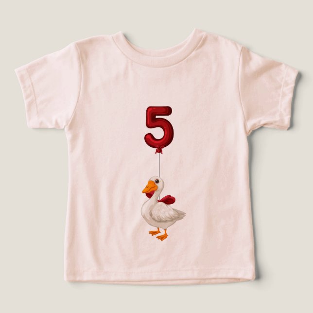5 year toddler t-shirt (Design Front)
