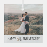 5 Years Anniversary Photo Keepsake Gift 