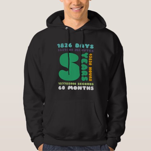 5 Years Birthday Gift Girl Boy Party Hoodie