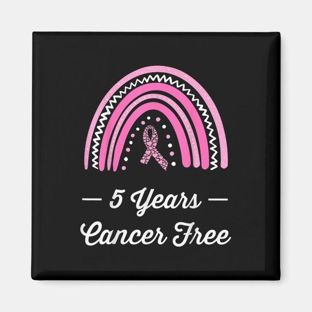 5 Years Breast Cancer Free Survivor  Magnet (Front)