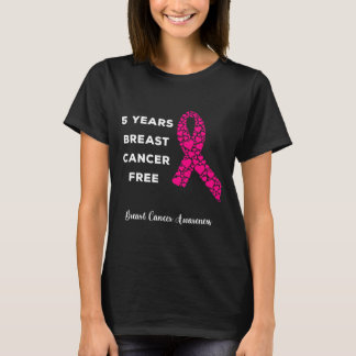 5 Years Breast Cancer Free Survivor T-Shirt