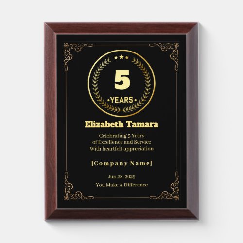 5 Years of Service – Custom Appreciation Gift