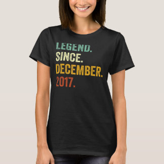 5 Years Old  5th Birthday Boy Legend Since Decembe T-Shirt