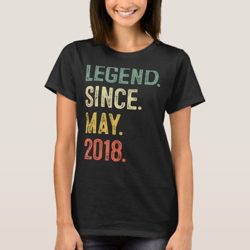 5 Years Old Gift 5th Birthday Boy Kids Legend Sinc T_Shirt