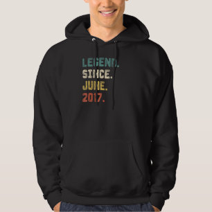 5 Years Old Legend Since June 2017 5th Birthday 1 Hoodie