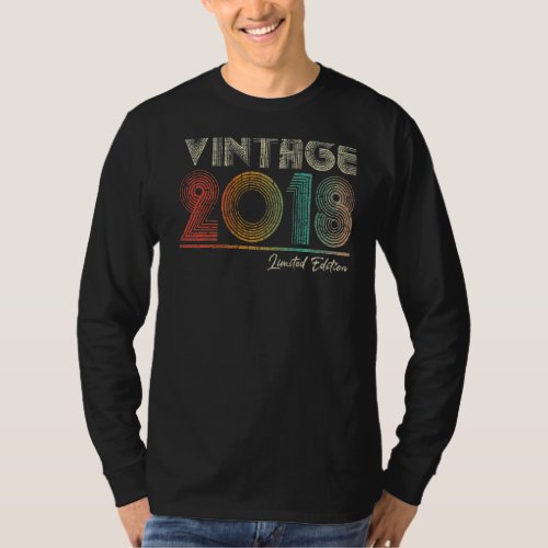 5 Years Old Vintage 2018 5th Birthday Gifts Funny  T_Shirt