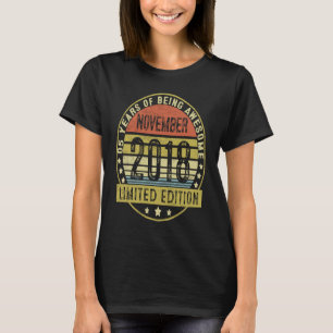 5 Years Old Vintage November 2018 5th Birthday T-Shirt