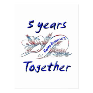 5 Years Together Cards | Zazzle