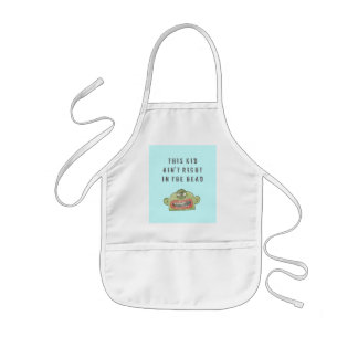 5A 'AIN'T RIGHT' KID'S APRON IN BLUE