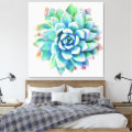 5ft x 5ft extra large succulent canvas print | Zazzle