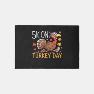 5K On Turkey Day Thanksgiving Running Classic T-Sh Rug