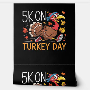 5K On Turkey Day Thanksgiving Running Classic T-Sh Wallpaper