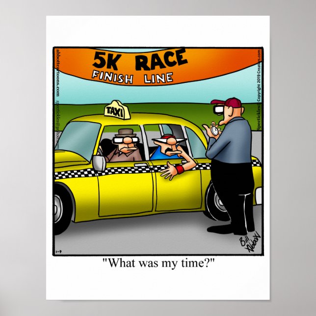5K Race Humor Poster Gift (Front)