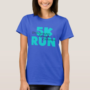 5K Run Aqua Sports Running T-Shirt
