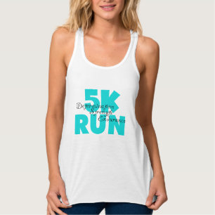 5K Run Aqua Sports Running Tank Top
