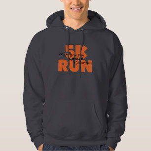 5K Run Orange Hoodie