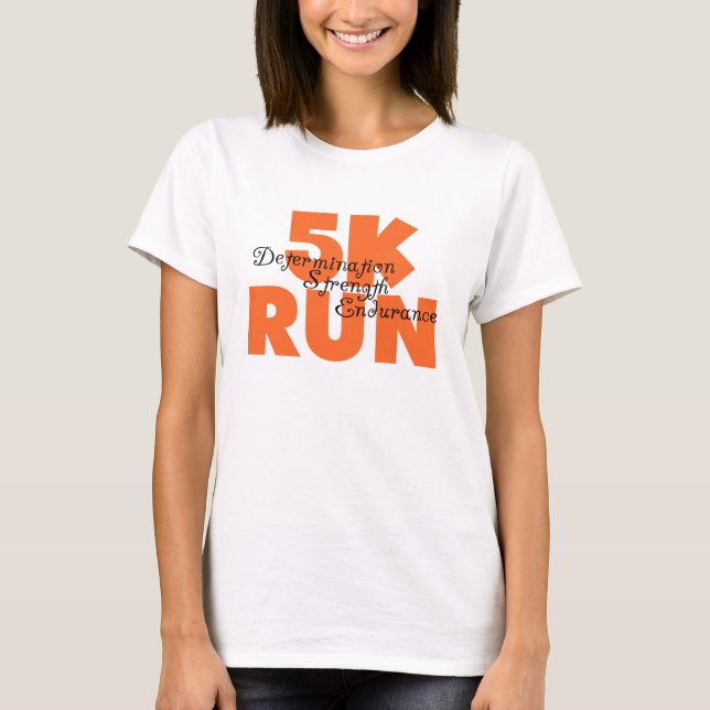 5K Run Orange T-Shirt (Front)