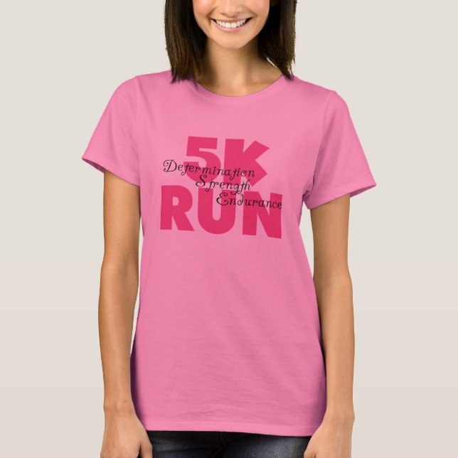 5K Run Pink T-Shirt (Front)