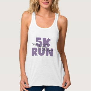 5K Run Purple Tank Top