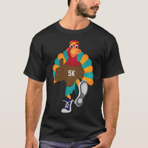 5K Turkey Trot Squad Pilgrim Thanksgiving Running T-Shirt