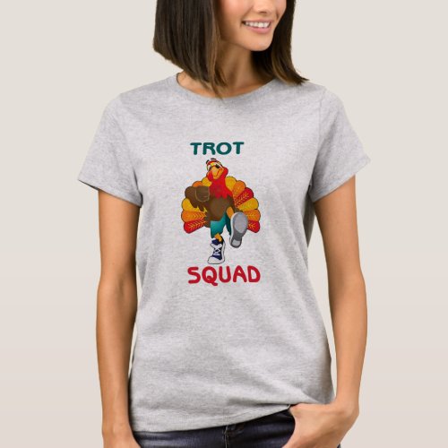 5k Turkey Trot Squad Thanksgiving Running T_Shirt