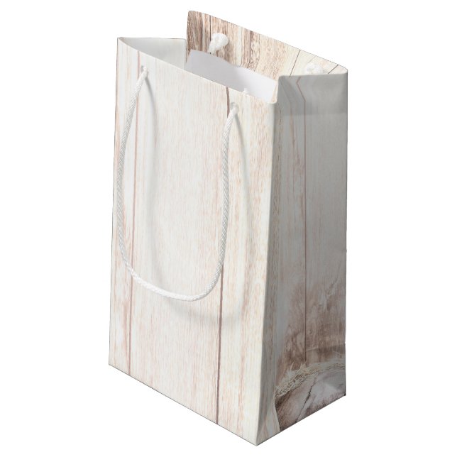 5lx3wx8.5h Small Gift Bag boots country rustic wes (Back Angled)