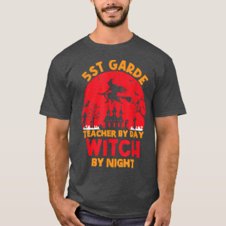5st grade teacher by day witch by night happy Hall T-Shirt