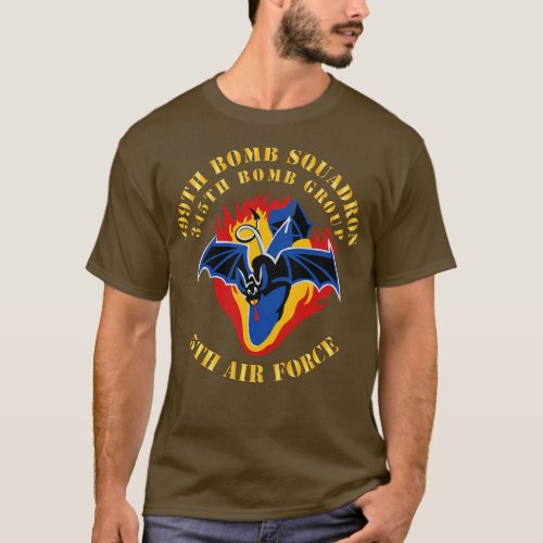 5th AF 345th BG 499th Bomb Squadron X T_Shirt