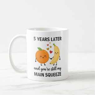 5th Anniversary Coffee Cup Fruit Anniversary