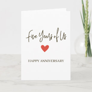 5th Anniversary – Five Years of Us Card